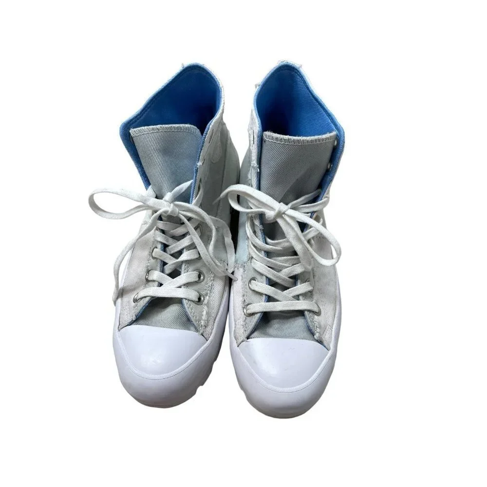 Converse Chuck Taylor All Star Hi Lugged Sneaker Denim Patchwork Women’s Size 11